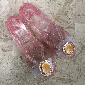 Disney Girls Sparkle Sandal Glitter Pink Open Toe